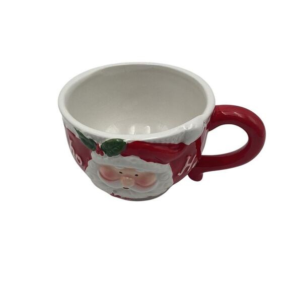 Santa Ceramic Mug Red Christmas Holiday Theme - Picture 1 of 9